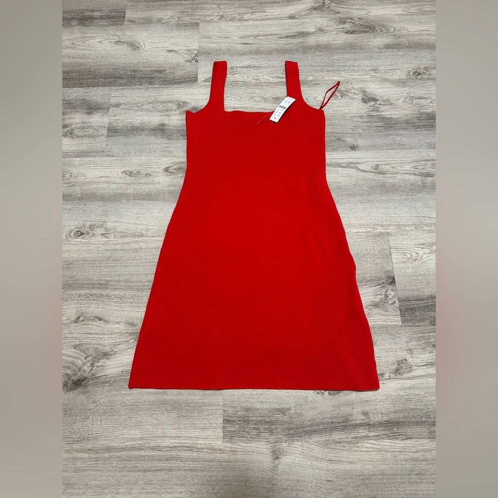 J.Crew Red Knit Tank Dress | Stretch Ribbed Fit | Size XS | NWT $128